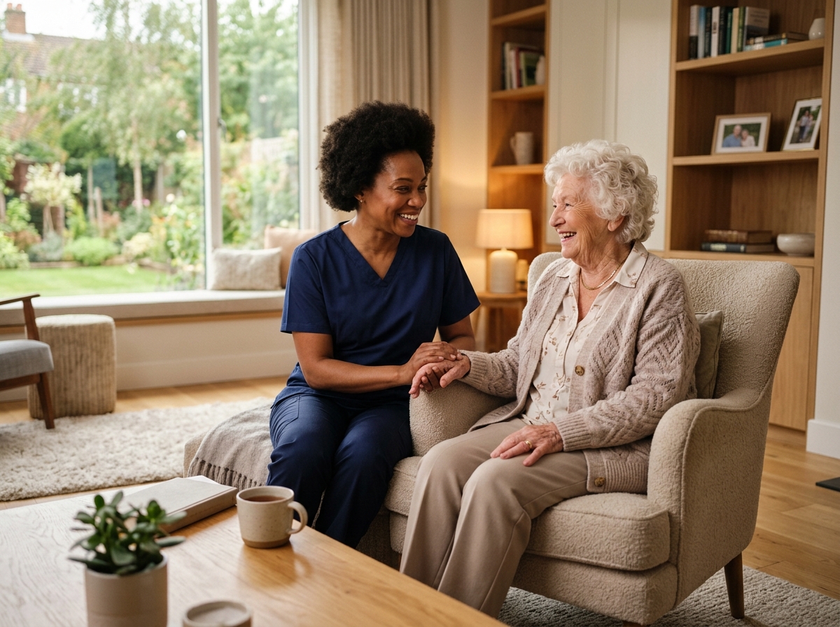 Family receiving care at home